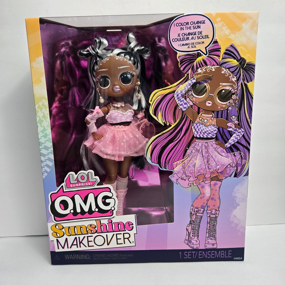 LOL Surprise OMG Sunshine Makeover Doll‎ Switches Color in Sun Fashion Toy